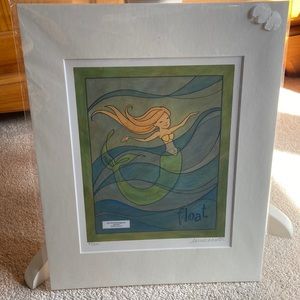 Laurel Meister Giclee Repo of an original artwork mermaid Float🐠🌴🧜‍♀️